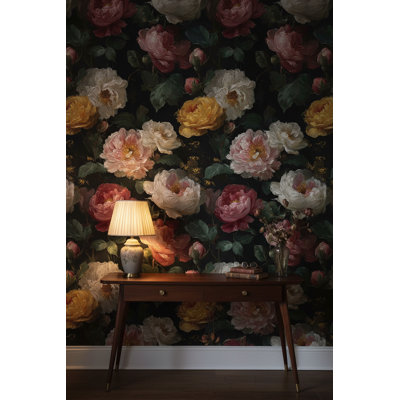 Vintage Wallpaper Elegant Floral Decorative Mural