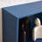5-Tier Bookshelf With Door - Wooden Storage Bookcase, Display Cabinet For Home & Office, Blue-406046995-406046992