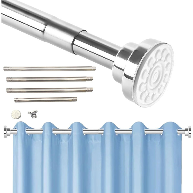 Straight Tension Shower Curtain Pole