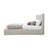 Beige Fabric Queen Bed(Only Bed)