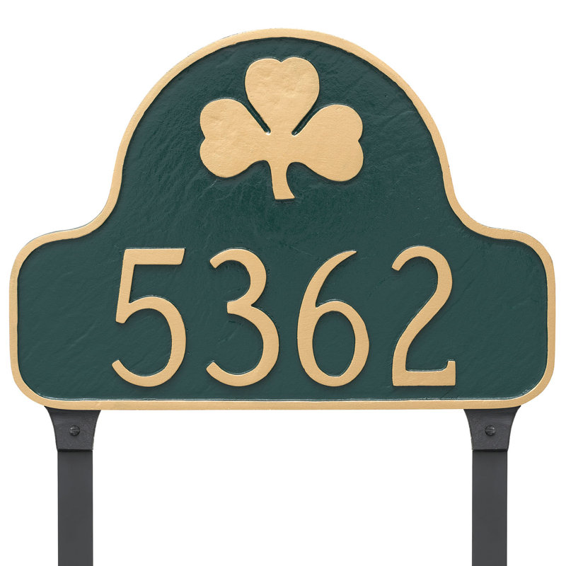 Plaque d'adresse murale à 2 lignes pour voiliers, Gris / Argent, Oui