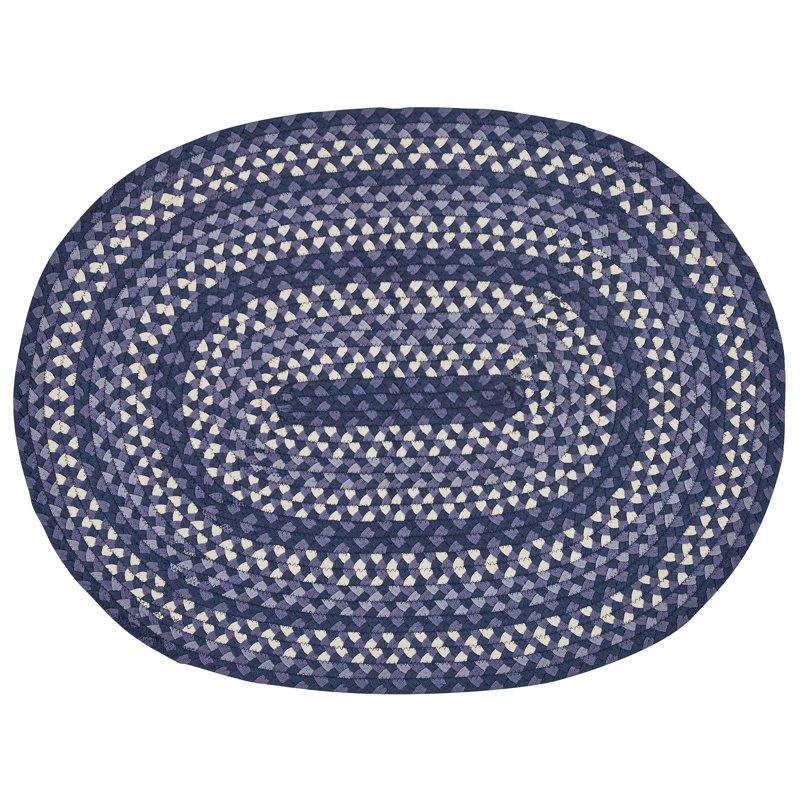 Riskin Cotton Geometric Indoor Rug, Oval 2'8" x 3'6"