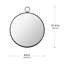 Miroir à cadre noir 24 po x 27 po - Accent moderne pour le salon, la chambre à coucher, le vestibule, le vestibule, qui réfléchit pour agrandir le mur de l'espace de la pièce avec une option de décoration minimaliste qui augmente la luminosité-736577283-736577284