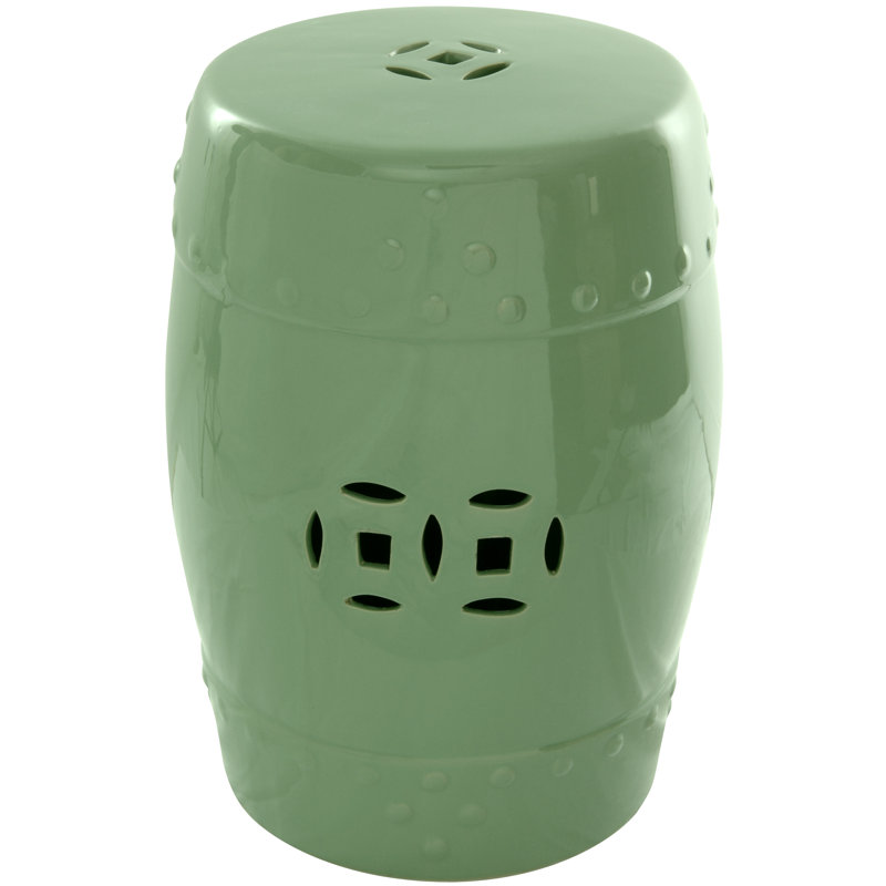 Tabouret de jardin Euphemia, Vert sauge