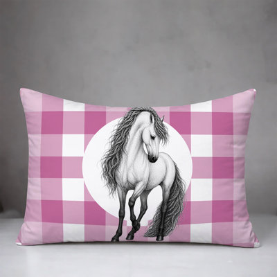 Horse Indoor/Outdoor Reversible Pillow