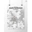 « amsterdam city map », reproduction d’impression sur affiche en tons-31735998