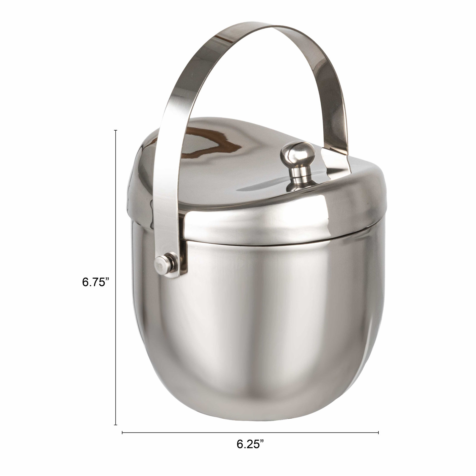 Stainless Steel Double-Wall Ice Bucket
