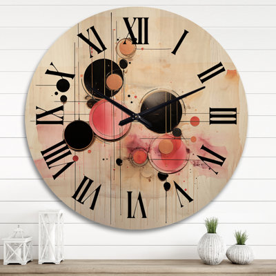 Horloge murale surdimensionnée synchronisée Elegant Vintage