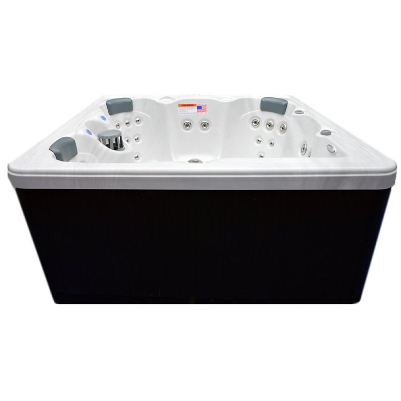 Home And Garden Spas 220 Volt 5 Person 51 - Jet Acrylic Square Standard (Hardwired) Hot Tub with Ozonator