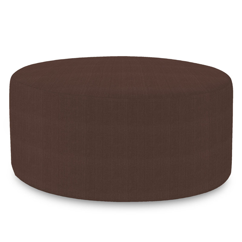Averey Upholstered Ottoman, Chocolate