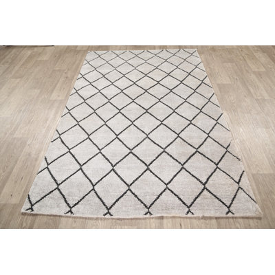 One-of-a-Kind 4'4" X 6'5" New Age Wool Area Rug in