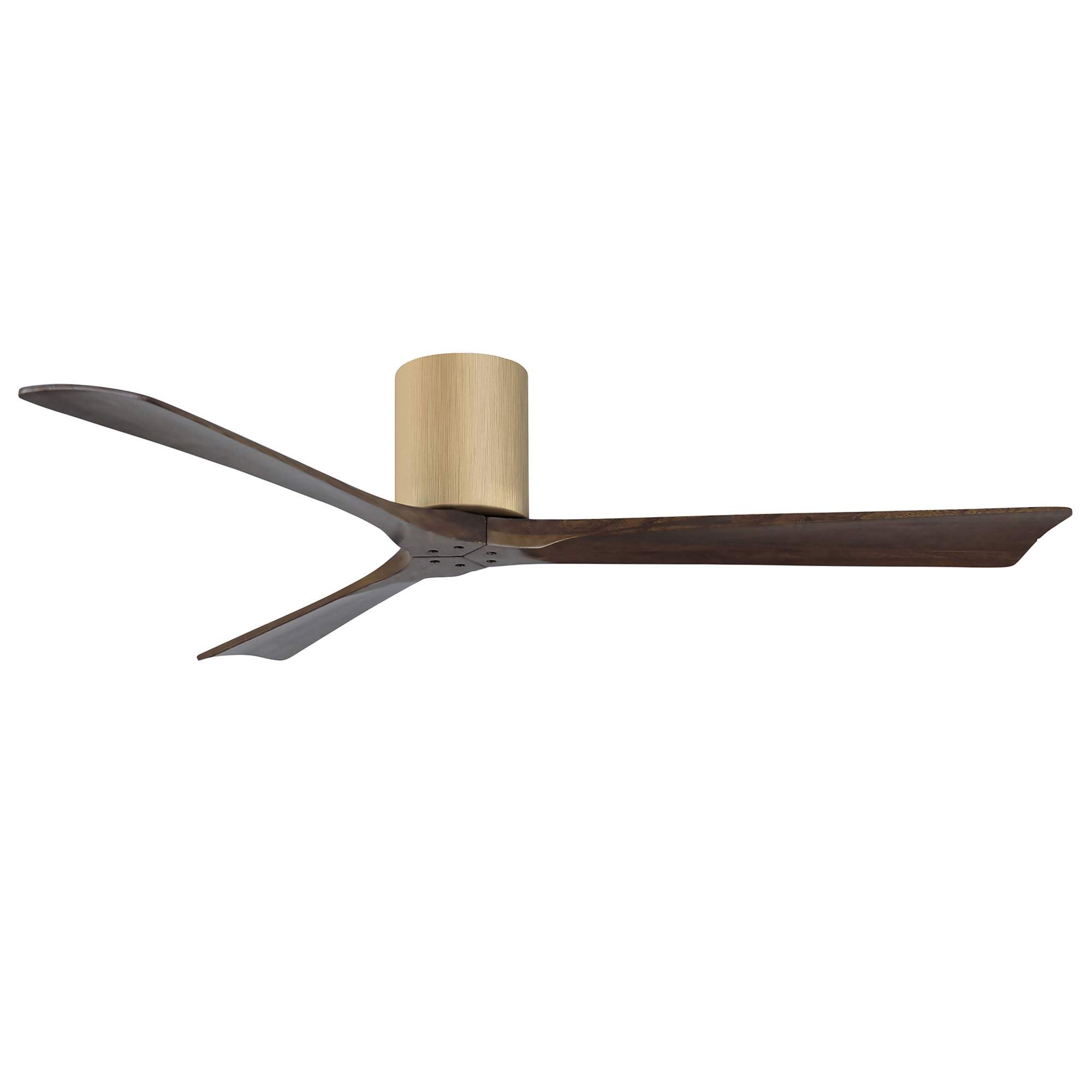 Olivier 3 Blade Ceiling Fan, 60", Walnut Tone, Light Maple