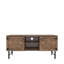 Walnut Vintage Media Console With 2 Cupboards, 21.51 In H Cupboards Tv Stand, Vintage, 29.4 Lb Product Weight, Wood