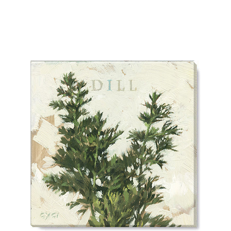 Dill Giclee, art mural, H 36 po x l 36 po x P 1 po