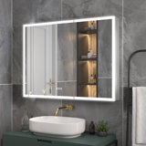 Seevers Frameless Medicine Cabinet with Mirror - 40'' W x 30'' H & 48'' W x 30'' H, 6 Adjustable Shelves