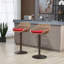 Ensemble de 2 tabourets de bar modernes pivotants avec hauteur réglable et repose-pieds pour la cuisine et la salle à manger, tabouret de bar
