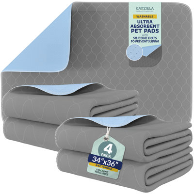 34x36 Rectagular Washable Pee Pad 4 Pack