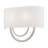 2 Light Bronze Large ADA Sconce With Hand Crafted Off-White Fabric Shade-705843337