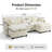 111.8" Modular Sectional Sofa, 3-Seat L Shaped Couch with 2 Reversible Ottomans-522955896