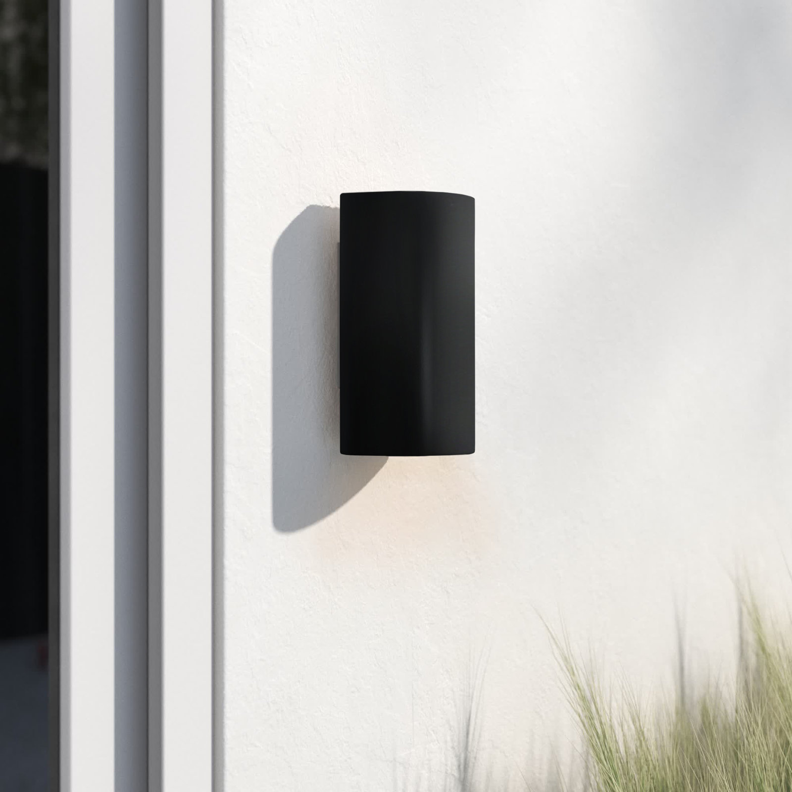 Nomad Ceramic Outdoor Sconce, Carbon Matte Black
