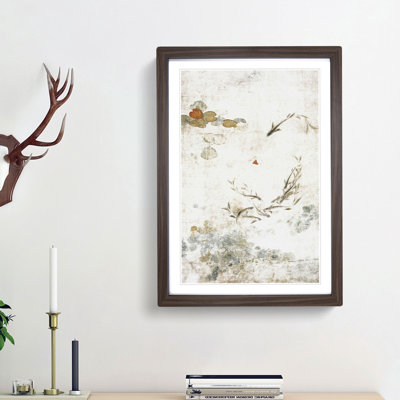 Swimming Fish in a Pond by Yun Shouping - Framed Print