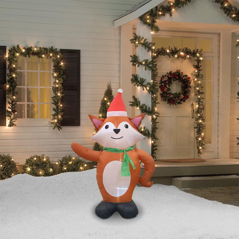 The Holiday Aisle® Standing Fox Inflatable & Reviews | Wayfair