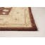 Tapis zone en laine brun/ivoire 6 pi 2 po x 8 pi 10 po one-of-kind à la main noué la peshawar Dowlin