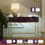 LYRA 228.6cm Glass Top Console Table-110459491