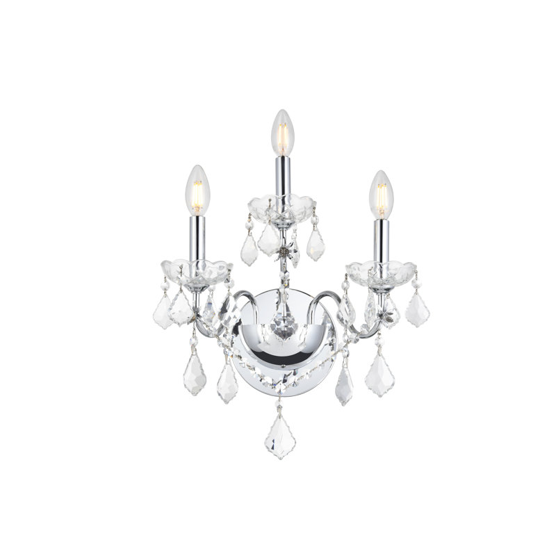 Dagmar Candle Wall Light, Chrome