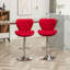 Upholstered Adjustable Swivel Barstools, Set Of 2-1029156992