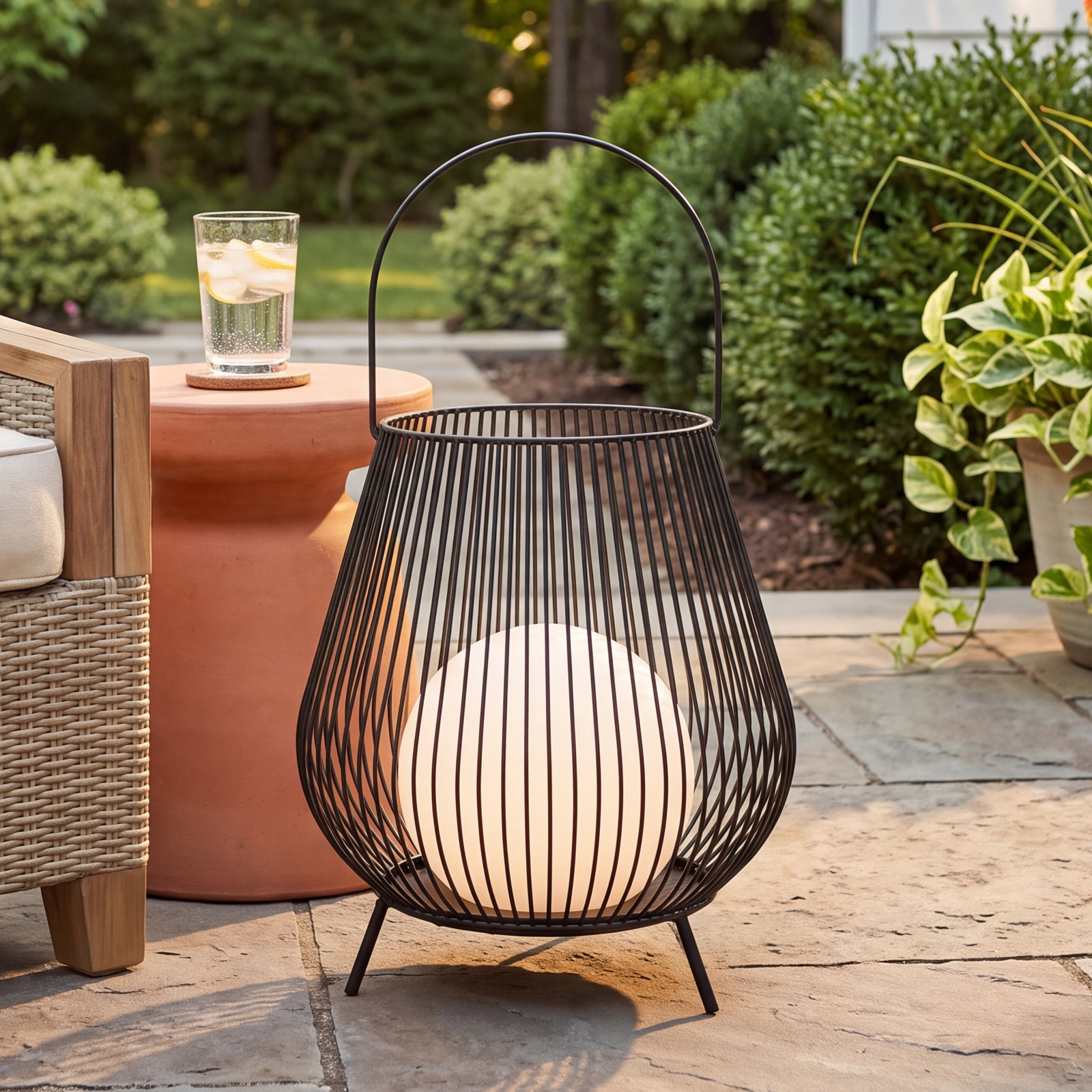 Nyiah Metal Wire Solar Lantern