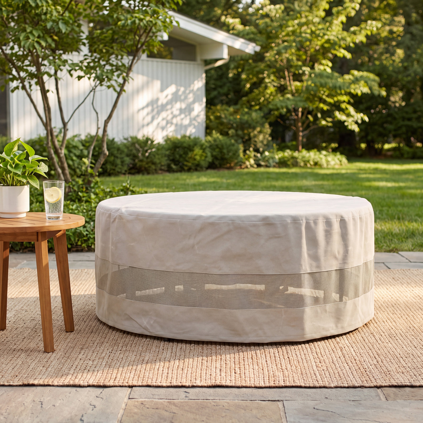 Naine Outdoor Patio Table Cover, 13.75" H x 36.75" W x 36.75" D
