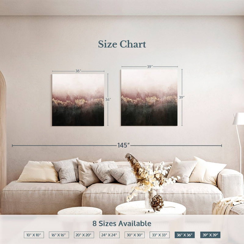 Avery Pink Sky, 36" H x 36" W