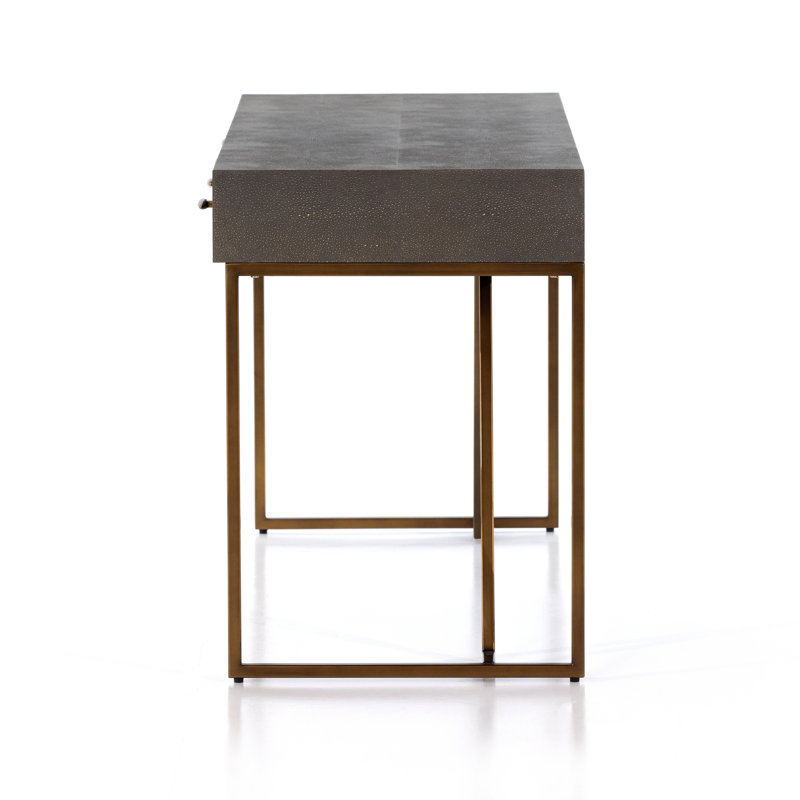 Shagreen Writing Desk, Gray Shagreen
