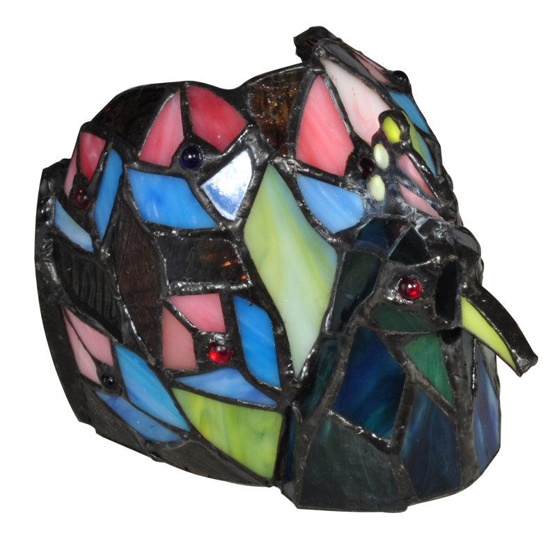 Votive en verre peacock tiffany Tobias