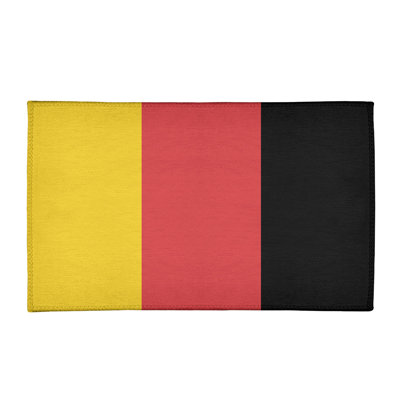 Tapis de zone rouge/jaune