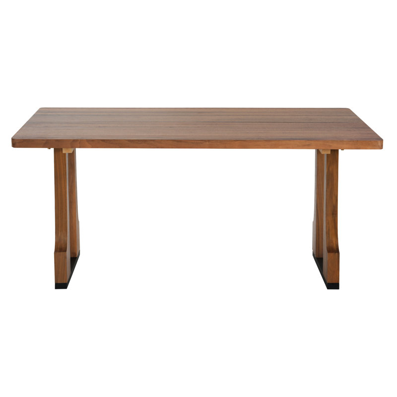 63" Rectangular Walnut Dining Table - Scratch , For Room Use Ideal Kitchens And Compact Spaces, Walnut