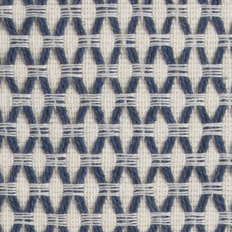 Coussin décoratif en coton, Indigo