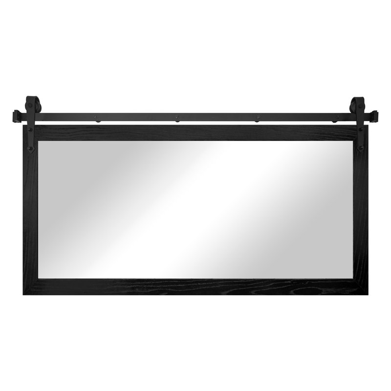 Miroir Manoil, 33 po x 58 po, Noir
