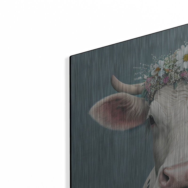 «Bovine Beauty» par Seven Trees Design sur métal, H 24 po x l 24 po