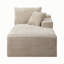 Canapés à compression, chaise longue compacte en velours côtelé compact pour petite maison