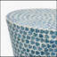 Tabouret de jardin Capiz Inlay Tapered