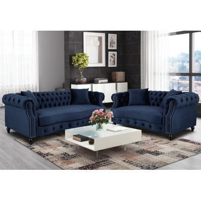Mitiwanga 2 - Piece Velvet Living Room Set