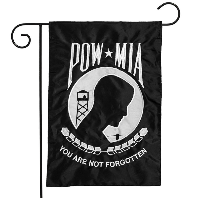 Drapeau de jardin POW Applique & brodé
