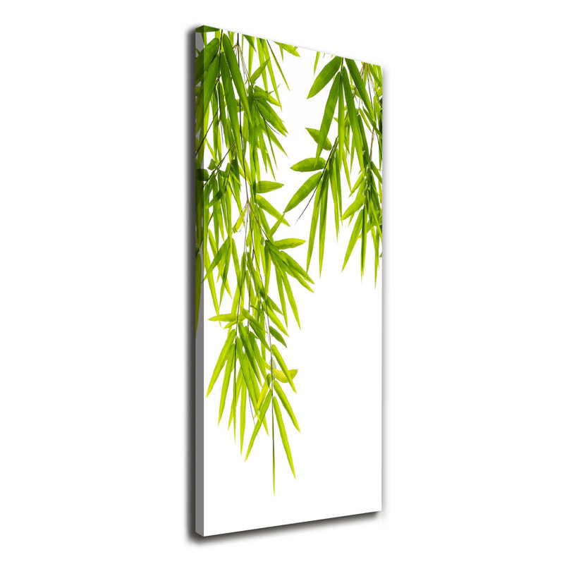 Bamboo Leaves - Wrapped Canvas Print