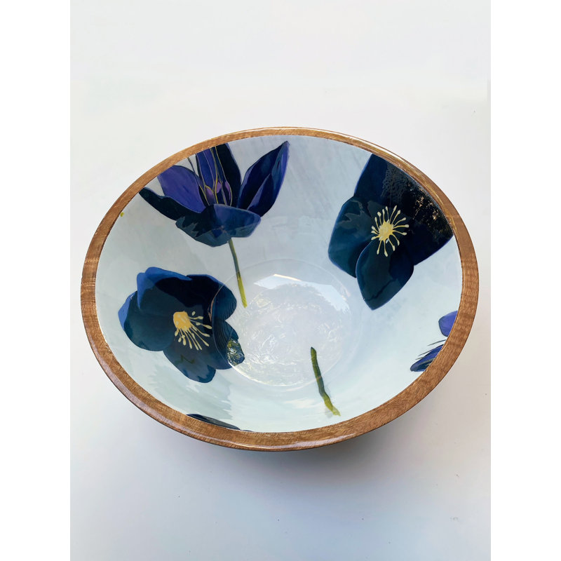 India & Purry Wood Serving Bowl