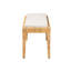 Banc en rotin et bois d'acajou Colombano