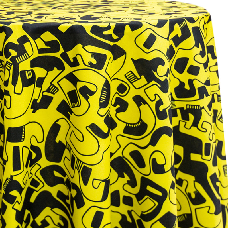 Abstract Tablecloth, 90" x 90"