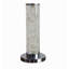 Lampe sur pied colonne en métal noir