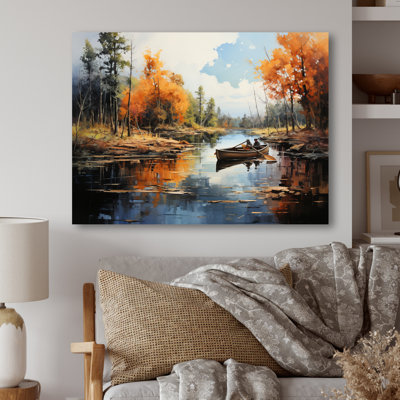Canada River Rhapsody II - Transportation Metal Wall Art Living Room